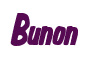 Rendering "Bunon" using Big Nib