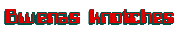 Rendering "Bwenas knotches" using Computer Font