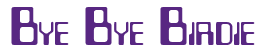 Rendering "Bye Bye Birdie" using Checkbook