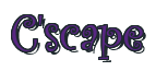 Rendering "C'scape" using Curlz