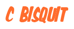 Rendering "C BISQUIT" using Big Nib