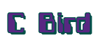Rendering "C Bird" using Computer Font