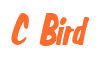 Rendering "C Bird" using Big Nib