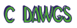 Rendering "C DAWGS" using Deco