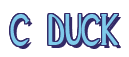 Rendering "C DUCK" using Deco