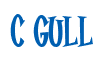 Rendering "C GULL" using Cooper Latin