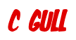 Rendering "C GULL" using Big Nib