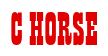Rendering "C HORSE" using Bill Board
