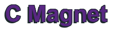 Rendering "C Magnet" using Arial Bold