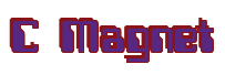 Rendering "C Magnet" using Computer Font