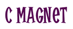 Rendering "C Magnet" using Cooper Latin