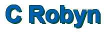 Rendering "C Robyn" using Arial Bold