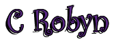 Rendering "C Robyn" using Curlz