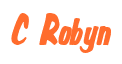 Rendering "C Robyn" using Big Nib