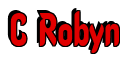 Rendering "C Robyn" using Callimarker