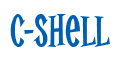 Rendering "C-Shell" using Cooper Latin