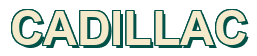 Rendering "CADILLAC" using Arial Bold