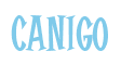 Rendering "CANIGO" using Cooper Latin