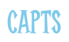 Rendering "CAPTS" using Cooper Latin