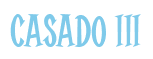Rendering "CASADO III" using Cooper Latin