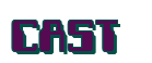 Rendering "CAST & CRUISE" using Computer Font