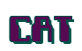 Rendering "CAT" using Computer Font