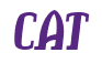 Rendering "CAT" using Color Bar