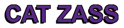 Rendering "CAT ZASS" using Arial Bold