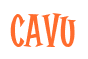 Rendering "CAVU" using Cooper Latin