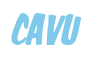 Rendering "CAVU" using Big Nib