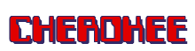 Rendering "CHEROKEE" using Computer Font