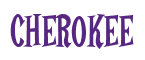 Rendering "CHEROKEE" using Cooper Latin