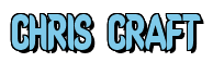 Rendering "CHRIS CRAFT" using Callimarker