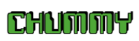 Rendering "CHUMMY" using Computer Font