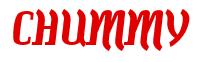 Rendering "CHUMMY" using Color Bar