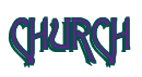 Rendering "CHURCH" using Agatha
