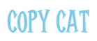Rendering "COPY CAT" using Cooper Latin