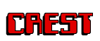 Rendering "CREST" using Computer Font