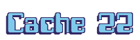 Rendering "Cache 22" using Computer Font