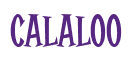 Rendering "Calaloo" using Cooper Latin