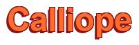 Rendering "Calliope" using Arial Bold