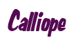 Rendering "Calliope" using Big Nib