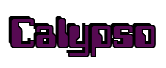 Rendering "Calypso" using Computer Font