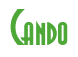 Rendering "Cando" using Asia