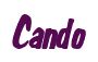 Rendering "Cando" using Big Nib