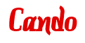Rendering "Cando" using Color Bar