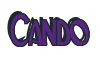 Rendering "Cando" using Deco