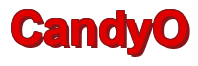 Rendering "CandyO" using Arial Bold