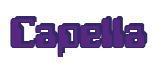 Rendering "Capella" using Computer Font