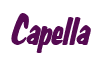 Rendering "Capella" using Big Nib